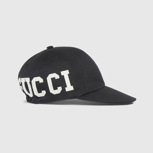 NWT GUCCI CAP MONOGRAM DAD BASEBALL GG LOGO 751400 4HA0M 1077 BLACK - Picture 1 of 11